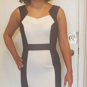 Gorgeous Navy&White Formal Polyester Dress